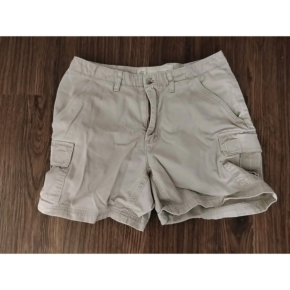 American Eagle Cargo Shorts womens Size 6 6 Pocket Tan Hiking Walking Casual